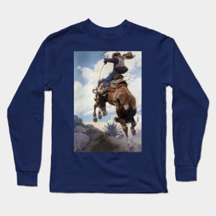 Bucking by NC Wyeth Long Sleeve T-Shirt